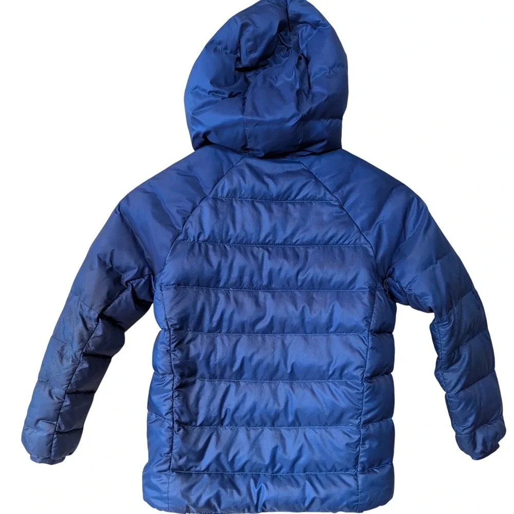 REI Small Youth Small Primaloft Silver Down Blue Green‎ Hood Zipper